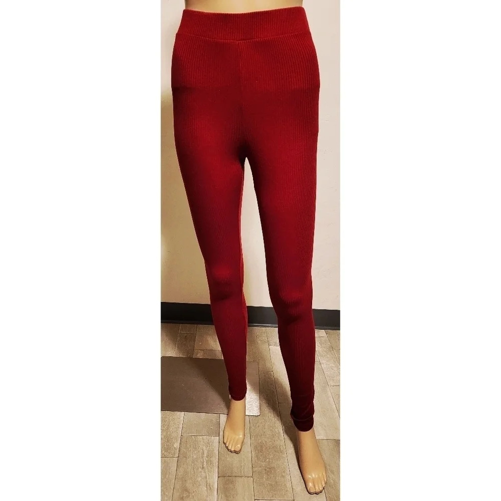 Ktoo Women Leggings - Red (Size S)